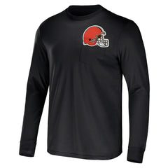 Fanatics Cleveland Browns NFL x Darius Rucker Collection Team Long Sleeve Pocket T-Shirt Brown