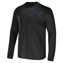 Fanatics Carolina Panthers NFL x Darius Rucker Collection Team Long Sleeve Pocket T-Shirt Black