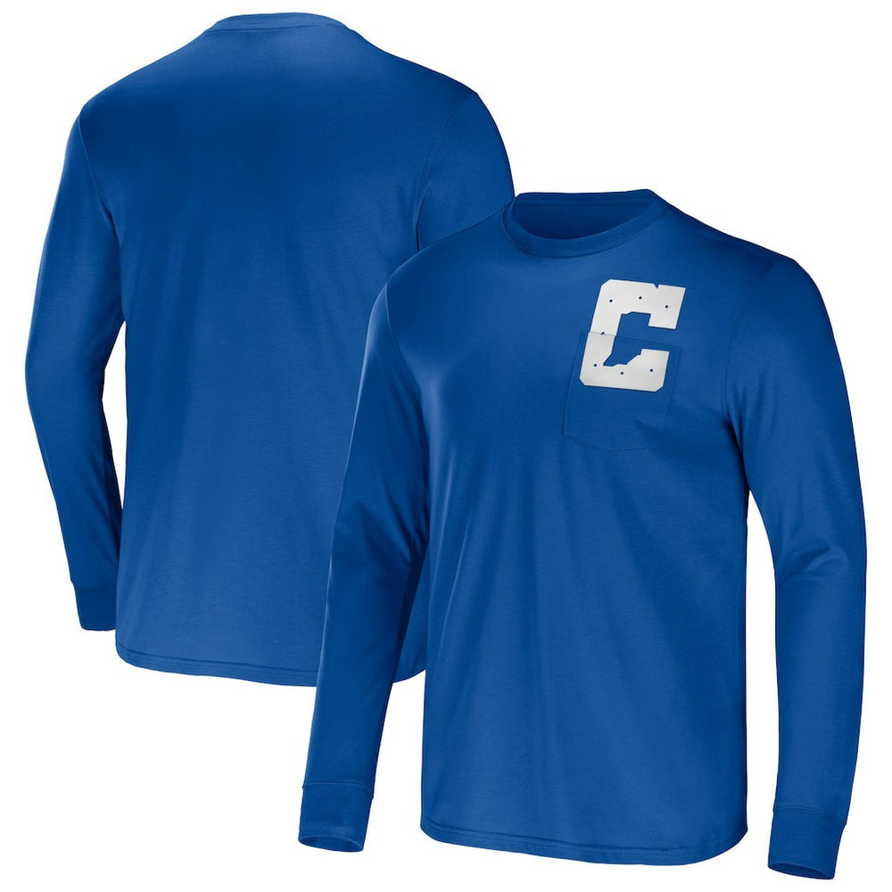 Fanatics Indianapolis Colts NFL x Darius Rucker Collection Team Long Sleeve Pocket T-Shirt Blue