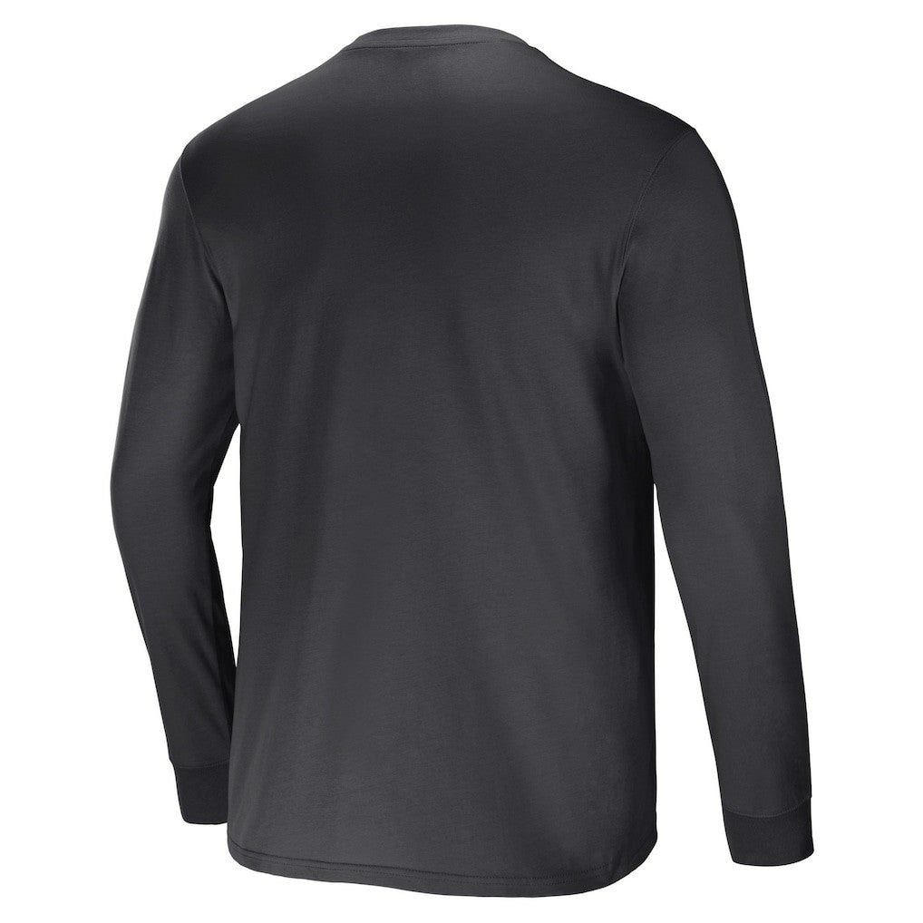 Fanatics Las Vegas Raiders NFL x Darius Rucker Collection Team Long Sleeve Pocket T-Shirt Charcoal