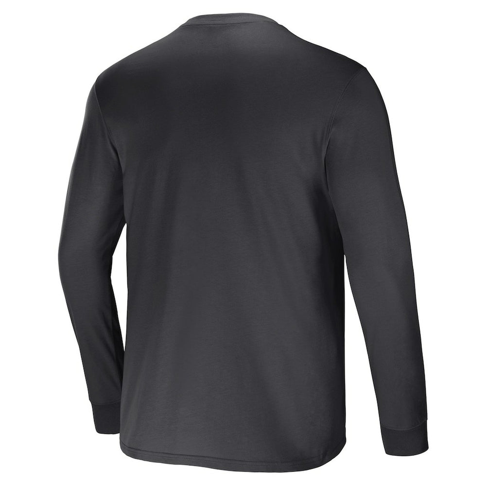 Fanatics Las Vegas Raiders NFL x Darius Rucker Collection Team Long Sleeve Pocket T-Shirt Charcoal