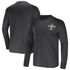 Fanatics New Orleans Saints NFL x Darius Rucker Collection Team Long Sleeve Pocket T-Shirt Black