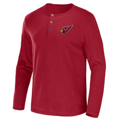 Fanatics Arizona Cardinals NFL x Darius Rucker Collection Slub Jersey Henley Long Sleeve T-Shirt Cardinal