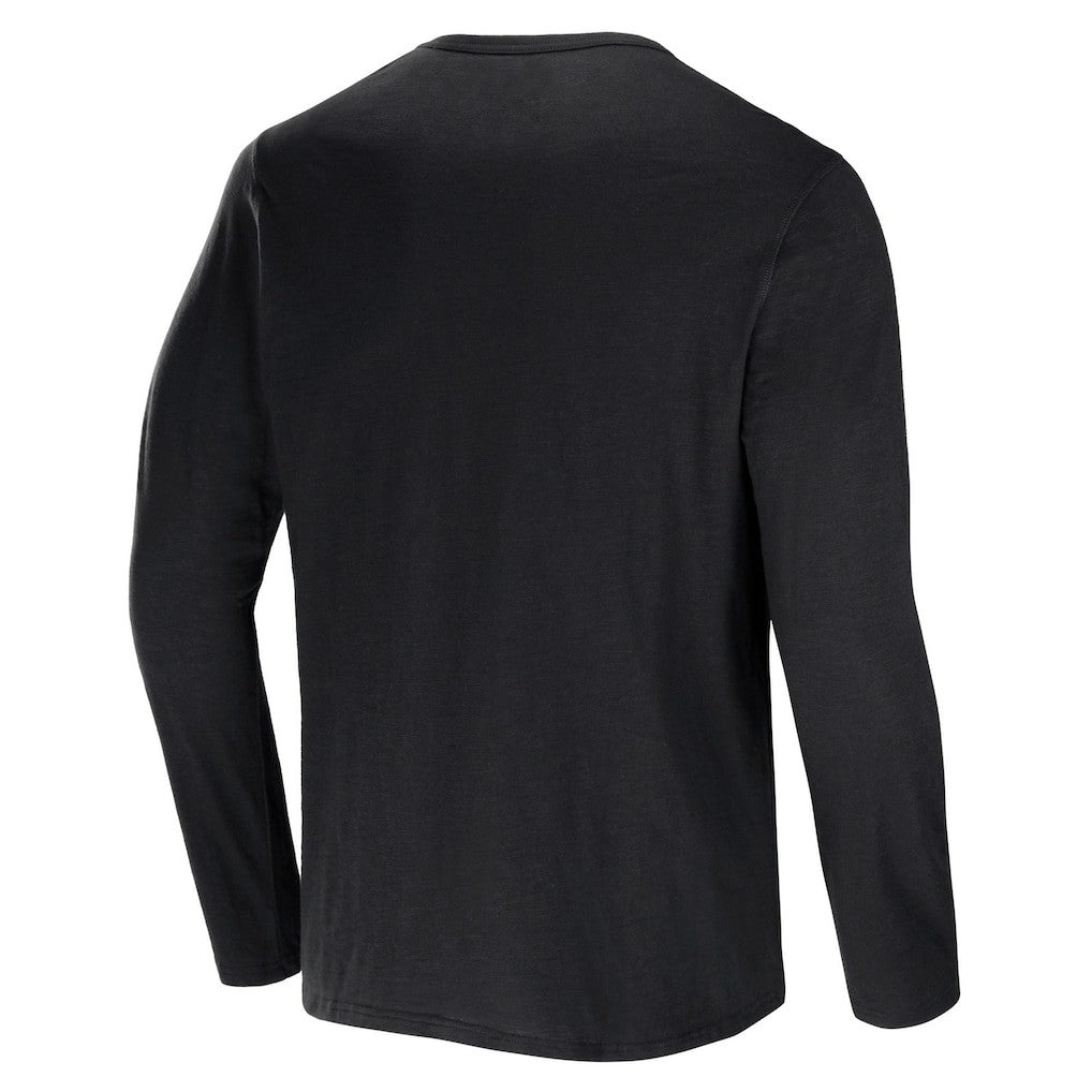 Fanatics Cleveland Browns NFL x Darius Rucker Collection Slub Jersey Henley Long Sleeve T-Shirt Black