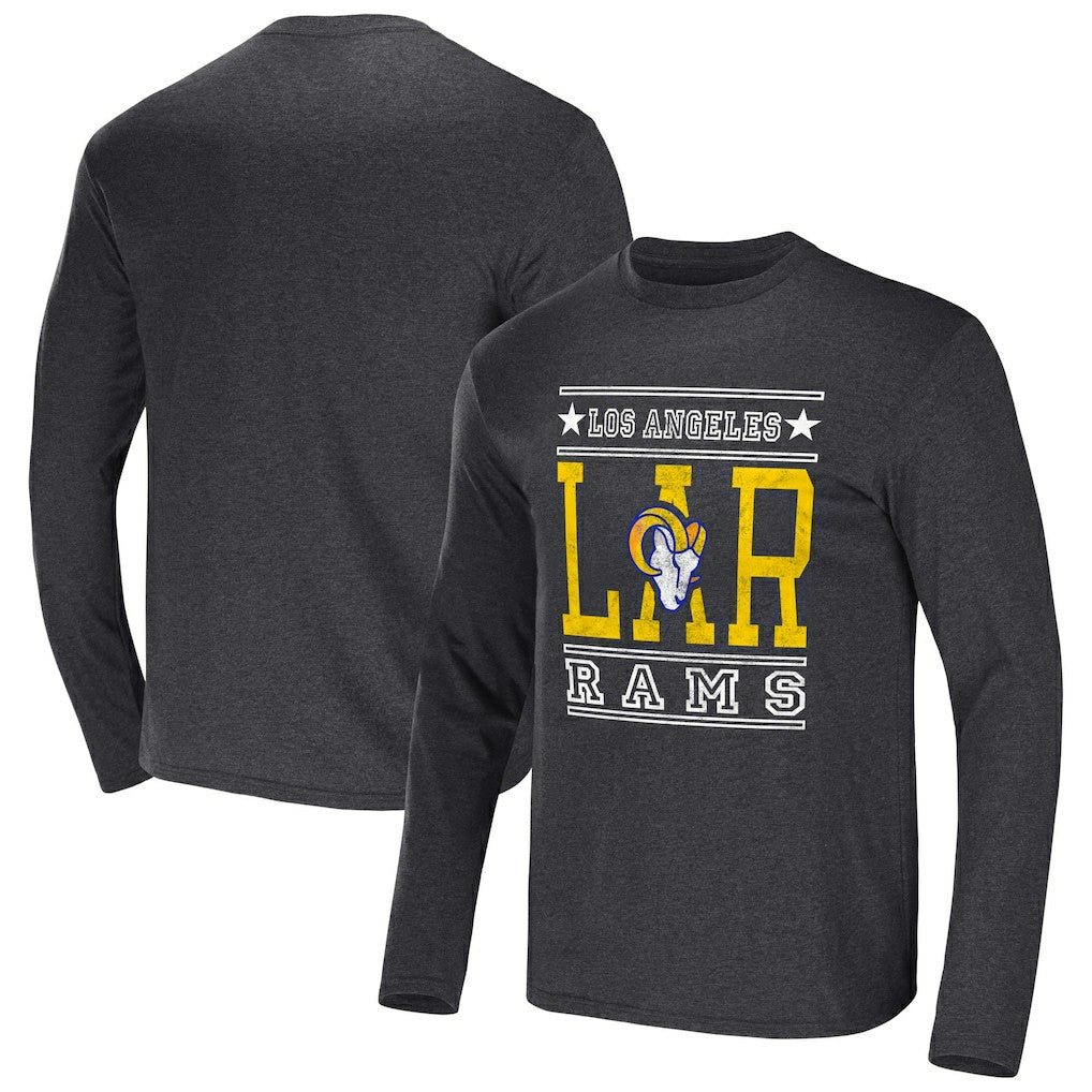 Fanatics Los Angeles Rams NFL x Darius Rucker Collection Long Sleeve T-Shirt Heathered Charcoal