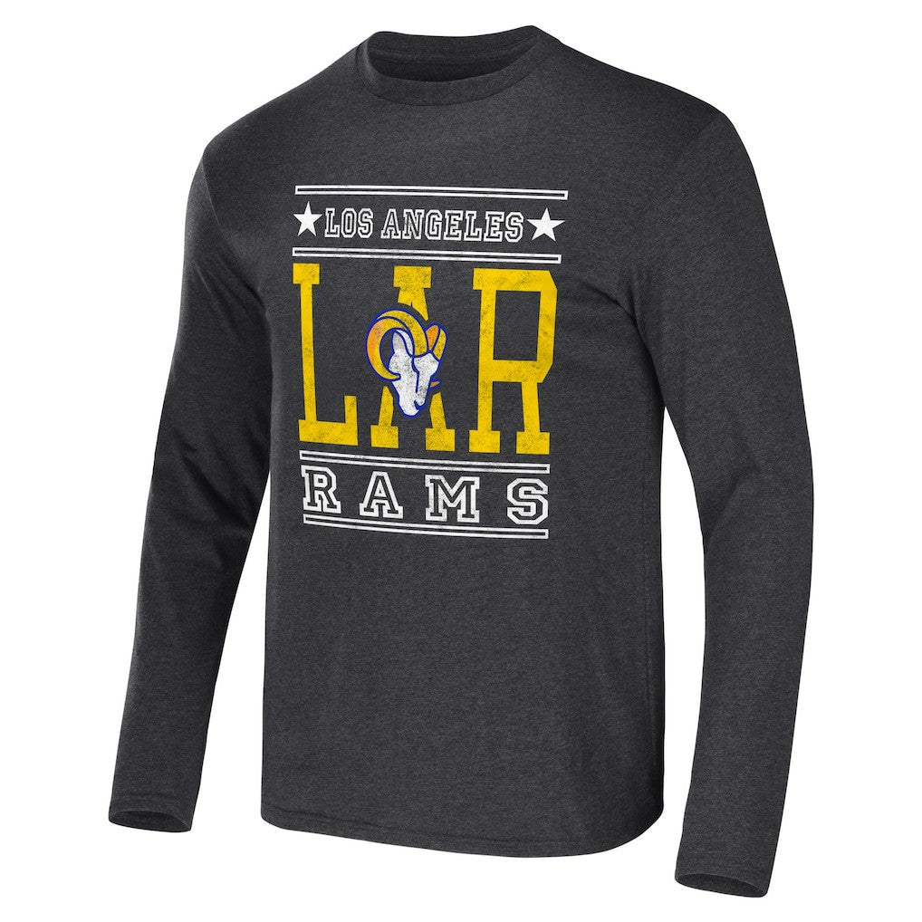 Fanatics Los Angeles Rams NFL x Darius Rucker Collection Long Sleeve T-Shirt Heathered Charcoal