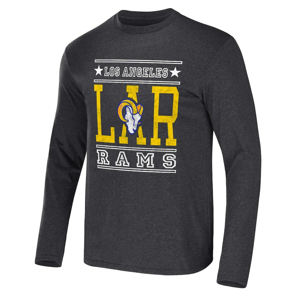Fanatics Los Angeles Rams NFL x Darius Rucker Collection Long Sleeve T-Shirt Heathered Charcoal