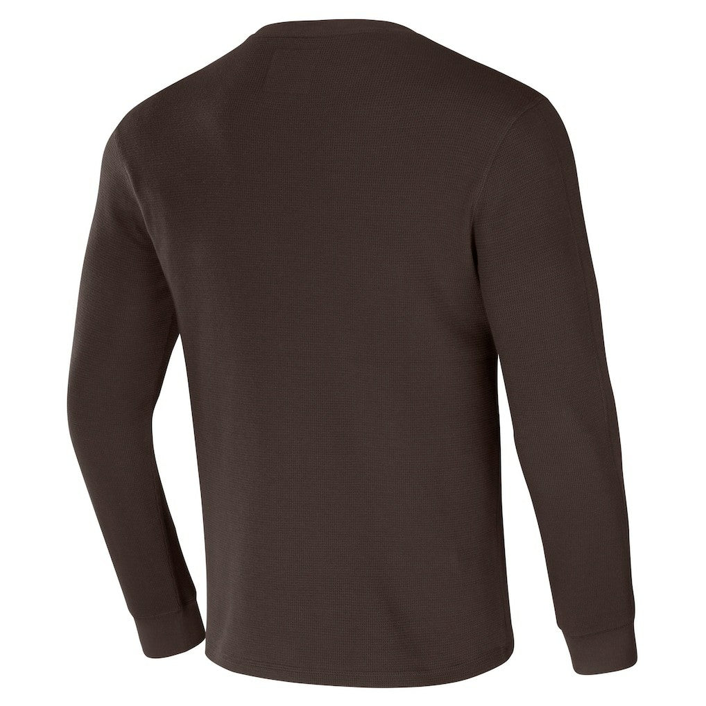 Fanatics Cleveland Browns NFL x Darius Rucker Collection Long Sleeve Thermal T-Shirt Brown