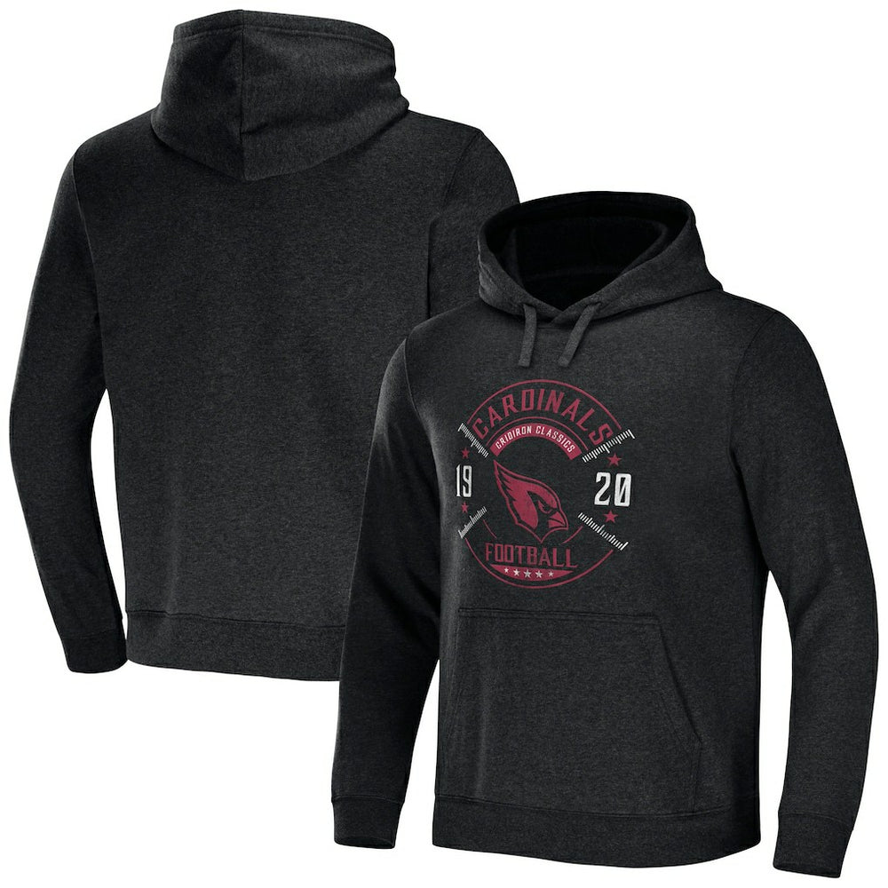 Fanatics Arizona Cardinals NFL x Darius Rucker Collection Radar Pullover Hoodie Heather Charcoal