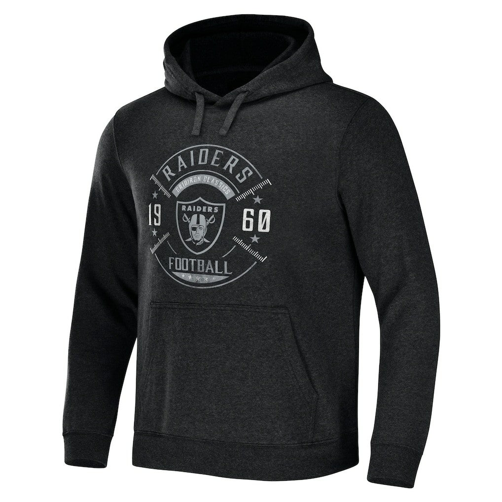 Fanatics Las Vegas Raiders NFL x Darius Rucker Collection Radar Pullover Hoodie Heather Charcoal