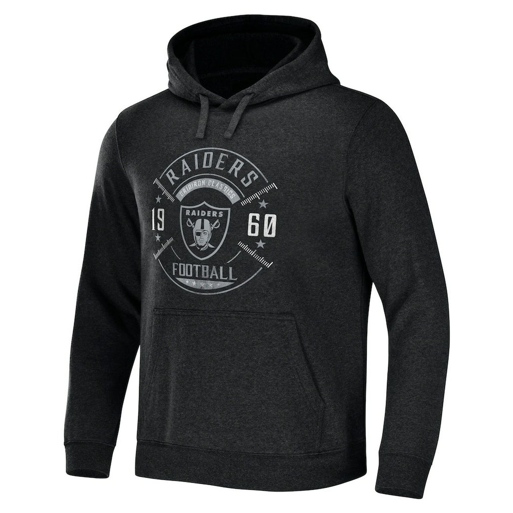 Fanatics Las Vegas Raiders NFL x Darius Rucker Collection Radar Pullover Hoodie Heather Charcoal