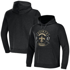 Fanatics New Orleans Saints NFL x Darius Rucker Collection Radar Pullover Hoodie Heather Charcoal