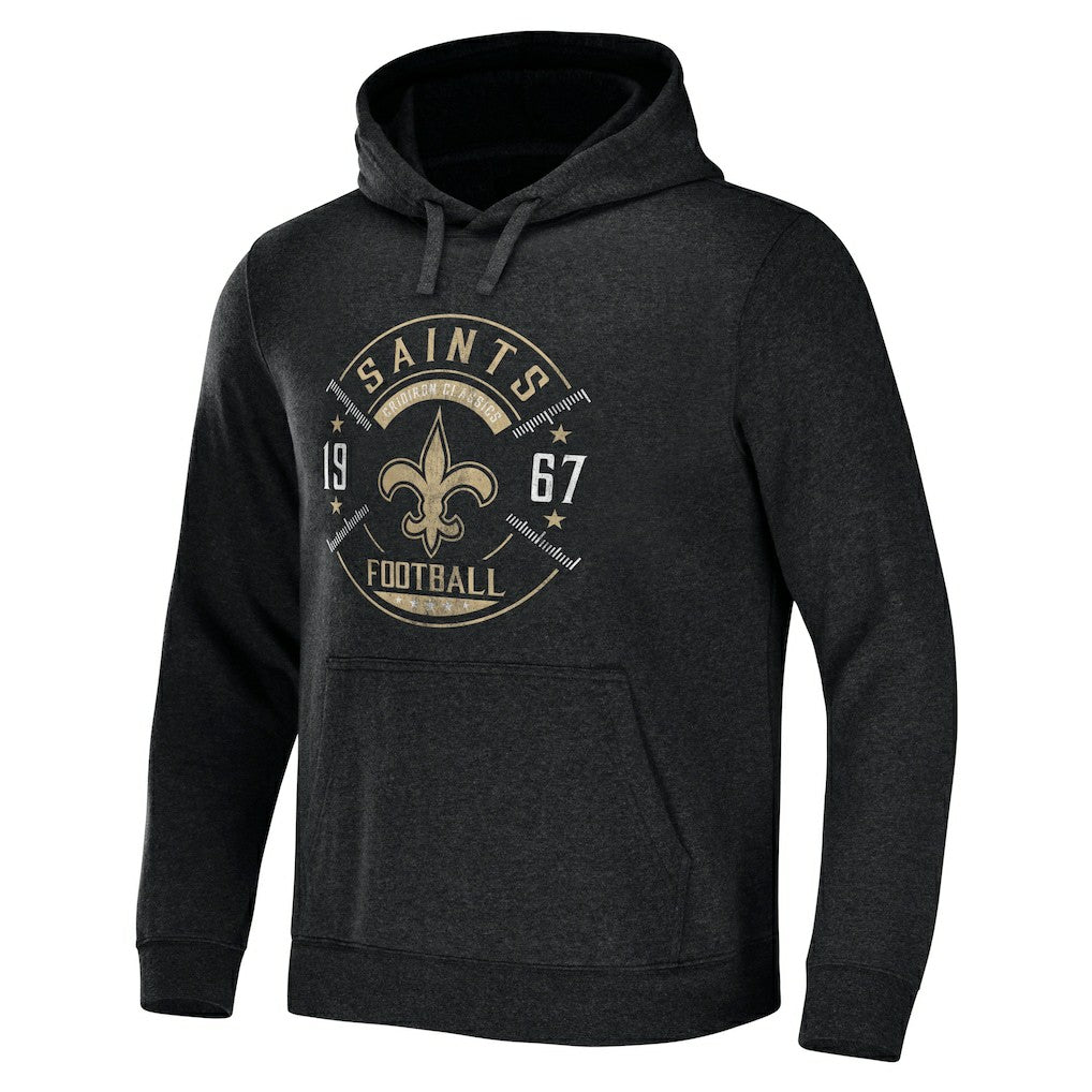 Fanatics New Orleans Saints NFL x Darius Rucker Collection Radar Pullover Hoodie Heather Charcoal