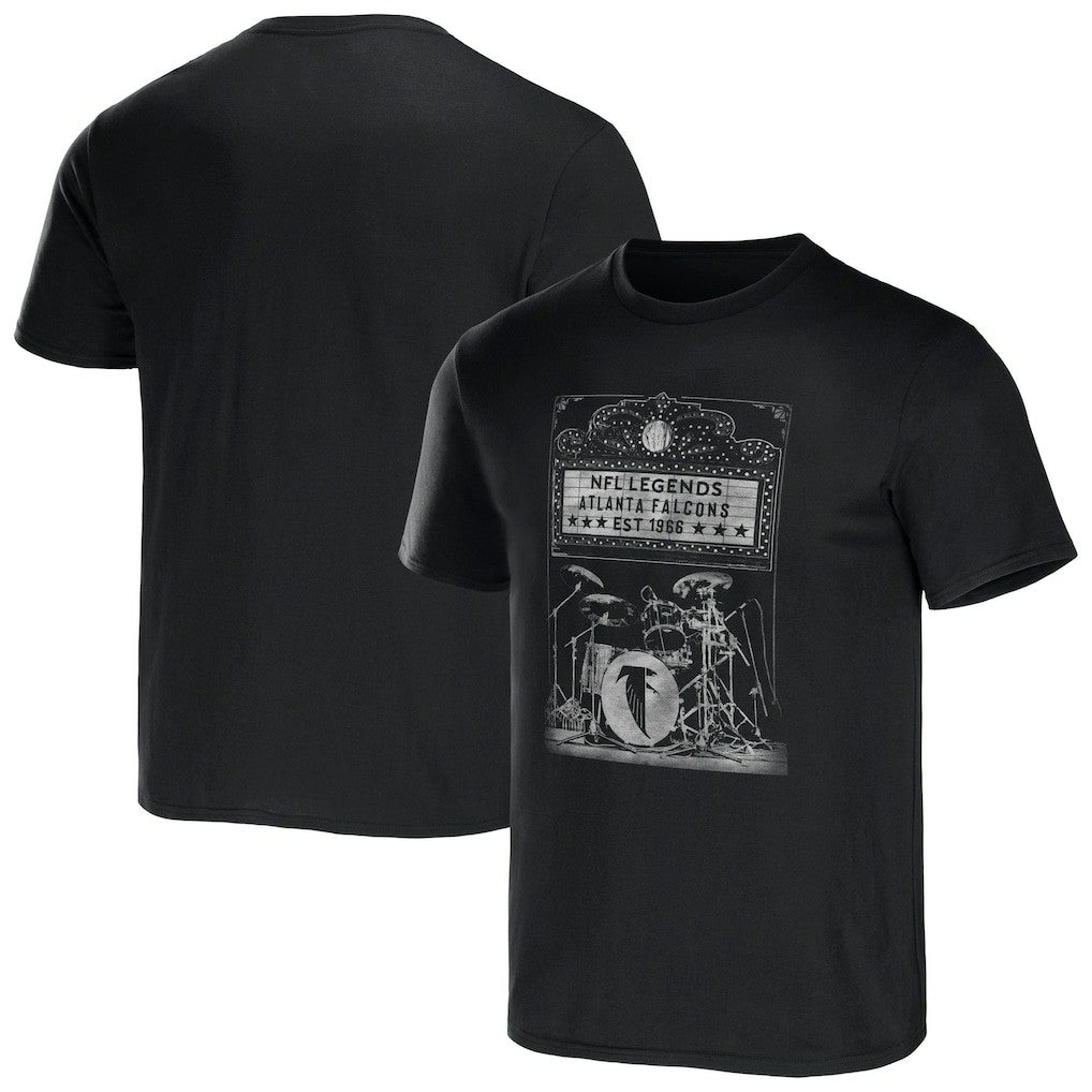 Fanatics Atlanta Falcons NFL x Darius Rucker Collection Band T-Shirt Black