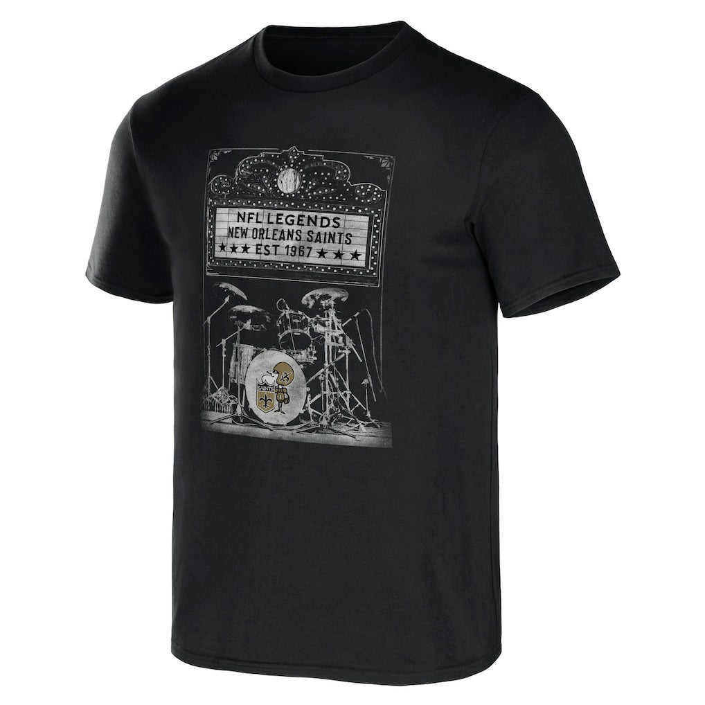Fanatics New Orleans Saints NFL x Darius Rucker Collection Band T-Shirt Black