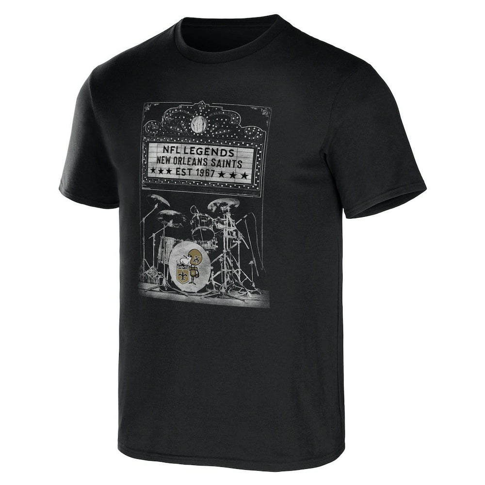 Fanatics New Orleans Saints NFL x Darius Rucker Collection Band T-Shirt Black