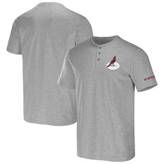 Fanatics Arizona Cardinals NFL x Darius Rucker Collection Henley T-Shirt Heather Gray
