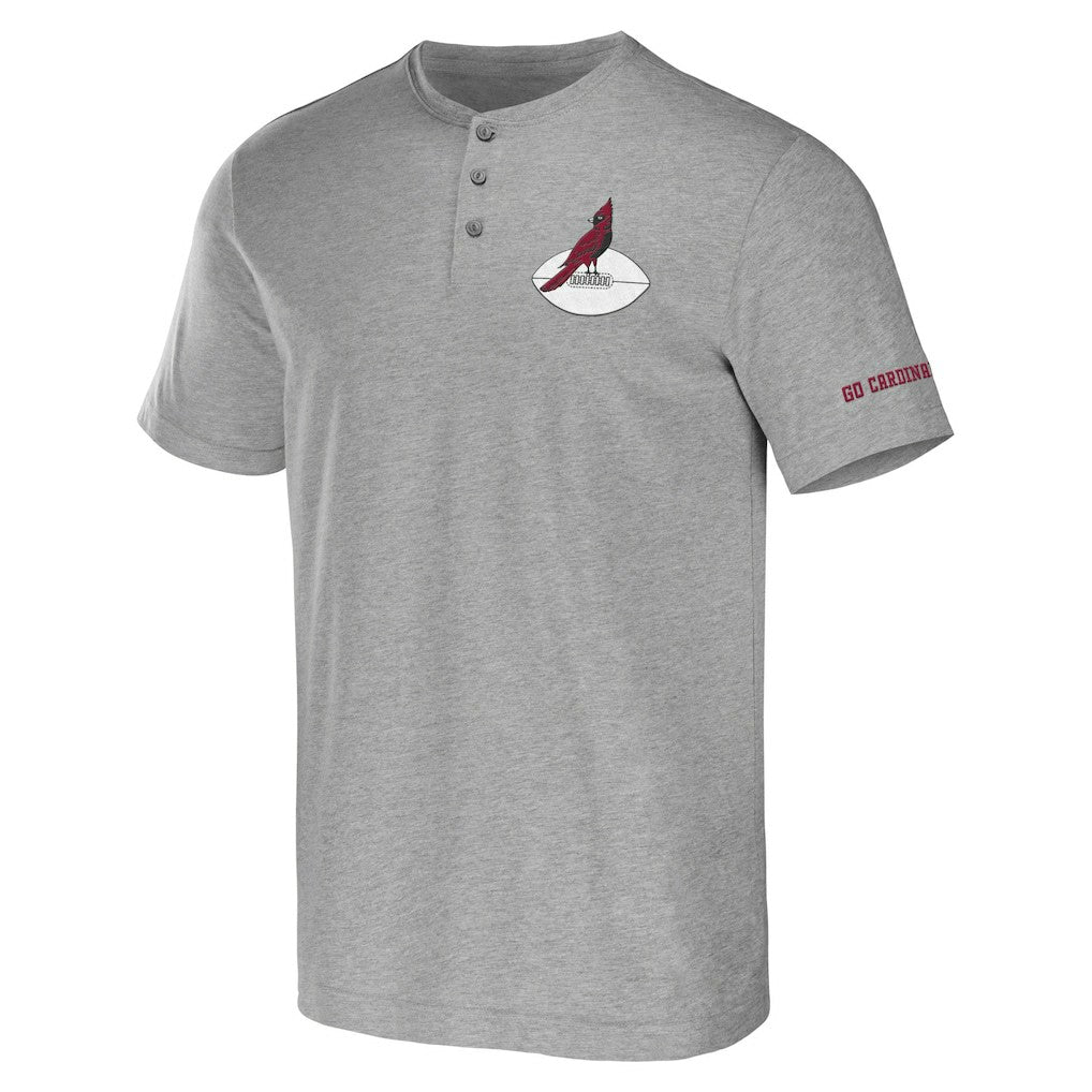 Fanatics Arizona Cardinals NFL x Darius Rucker Collection Henley T-Shirt Heather Gray