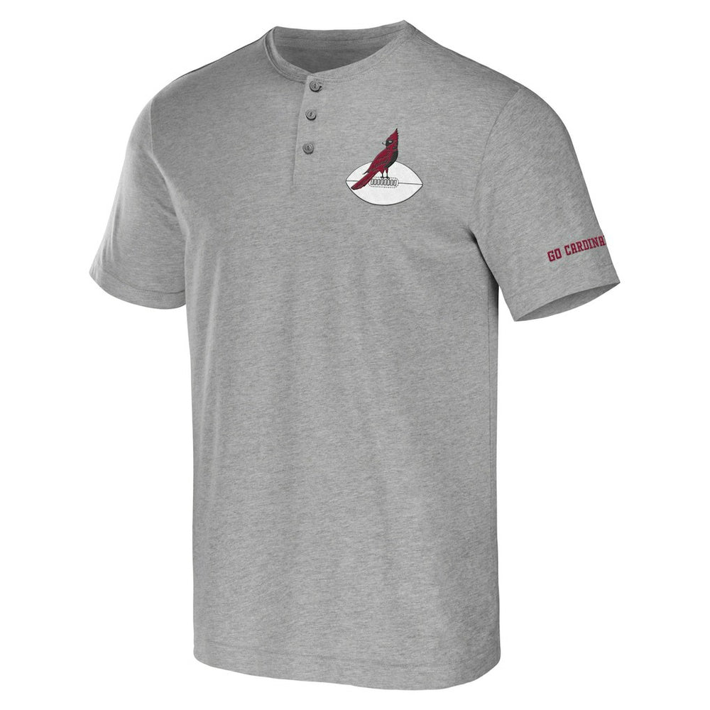 Fanatics Arizona Cardinals NFL x Darius Rucker Collection Henley T-Shirt Heather Gray