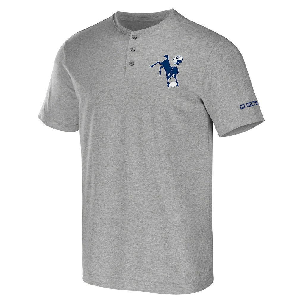 Fanatics Indianapolis Colts NFL x Darius Rucker Collection Henley T-Shirt Heather Gray