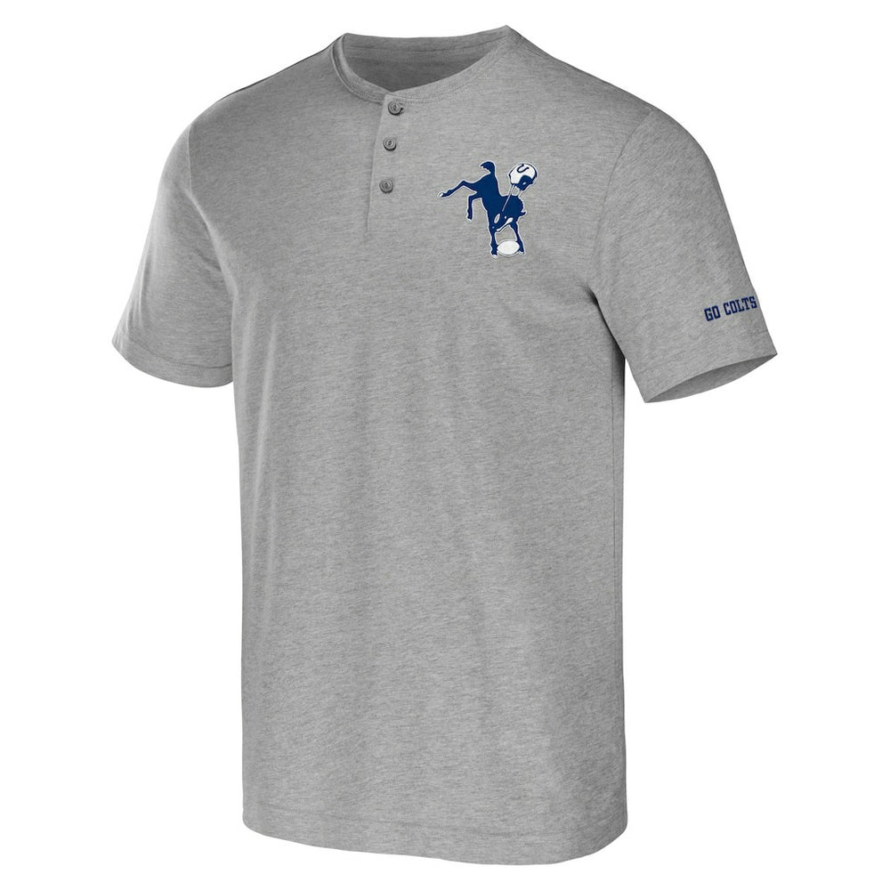 Fanatics Indianapolis Colts NFL x Darius Rucker Collection Henley T-Shirt Heather Gray