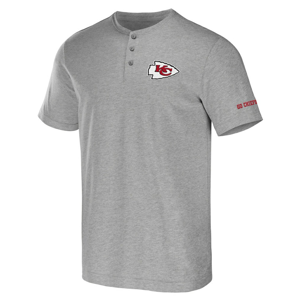 Fanatics Kansas City Chiefs NFL x Darius Rucker Collection Henley T-Shirt Heather Gray