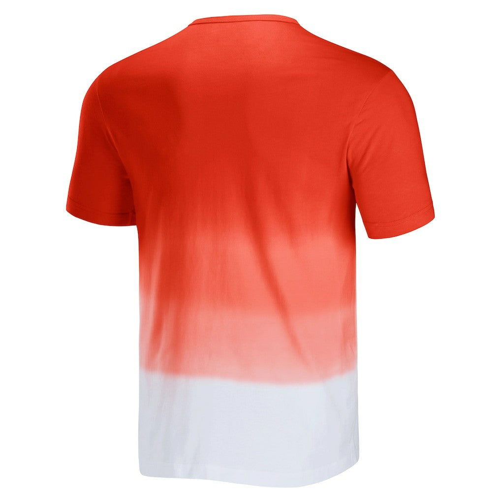 Fanatics Cleveland Browns NFL x Darius Rucker Collection Dip Dye Pocket T-Shirt Orange/White