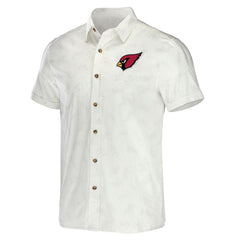 Fanatics Arizona Cardinals NFL x Darius Rucker Collection Woven Button-Up T-Shirt White