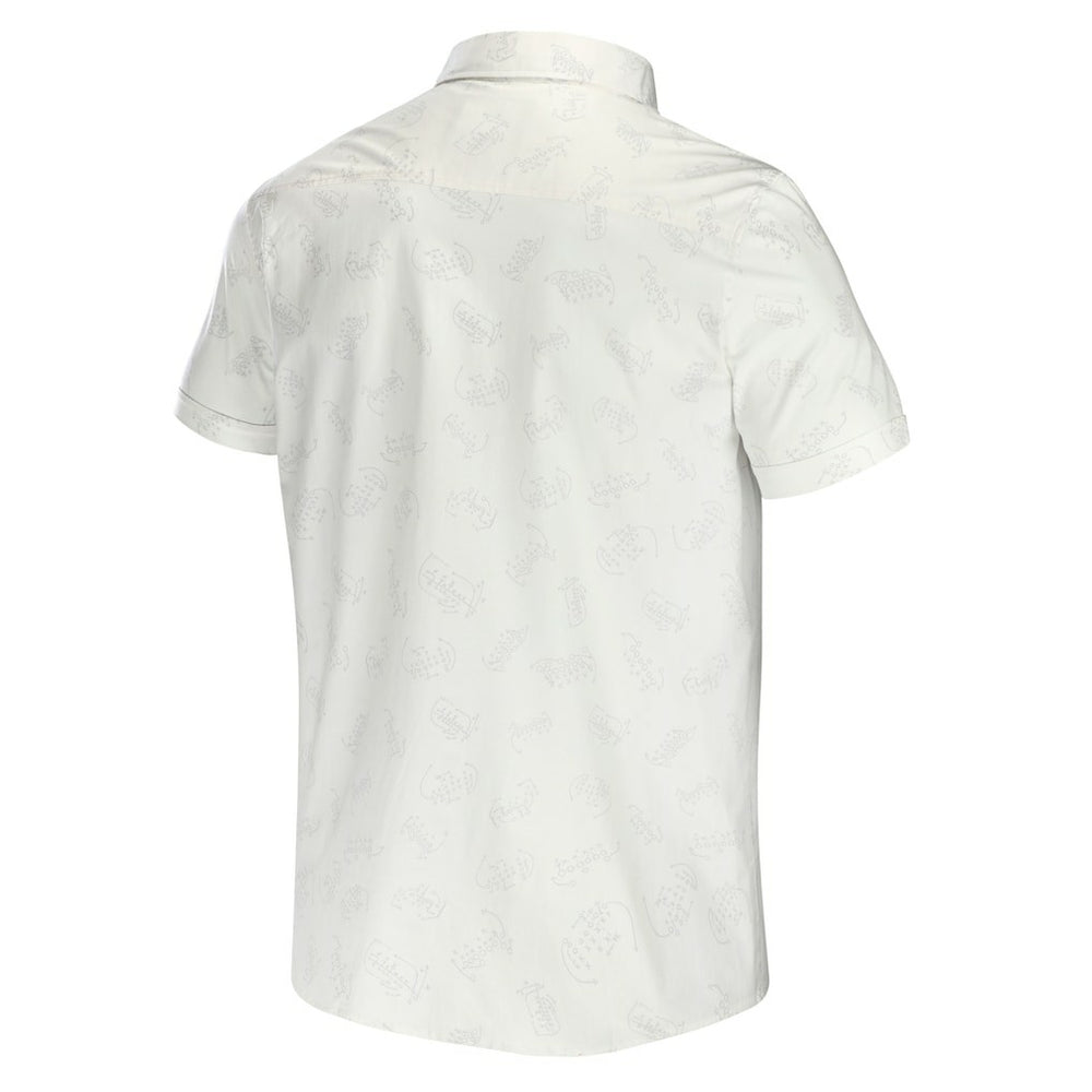 Fanatics Chicago Bears NFL x Darius Rucker Collection Woven Button-Up T-Shirt White