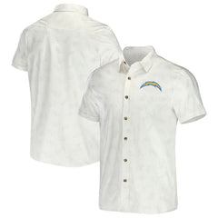 Fanatics Los Angeles Chargers NFL x Darius Rucker Collection Woven Button-Up T-Shirt White