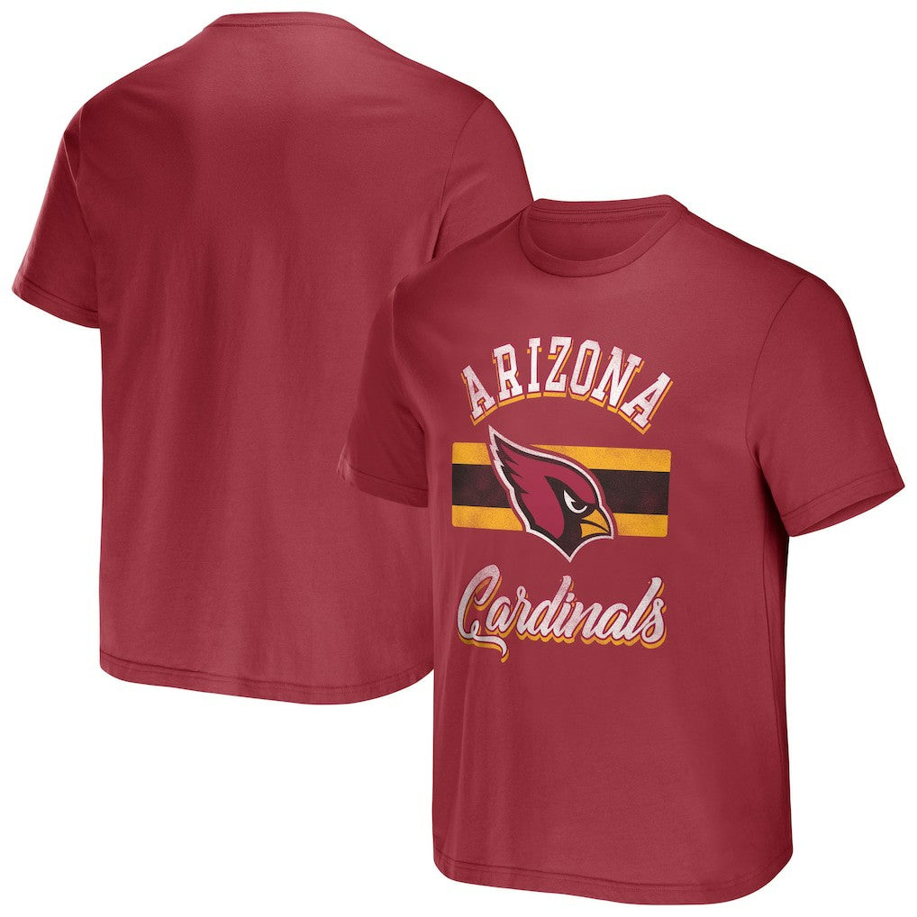 Fanatics Arizona Cardinals NFL x Darius Rucker Collection Stripe T-Shirt Cardinal