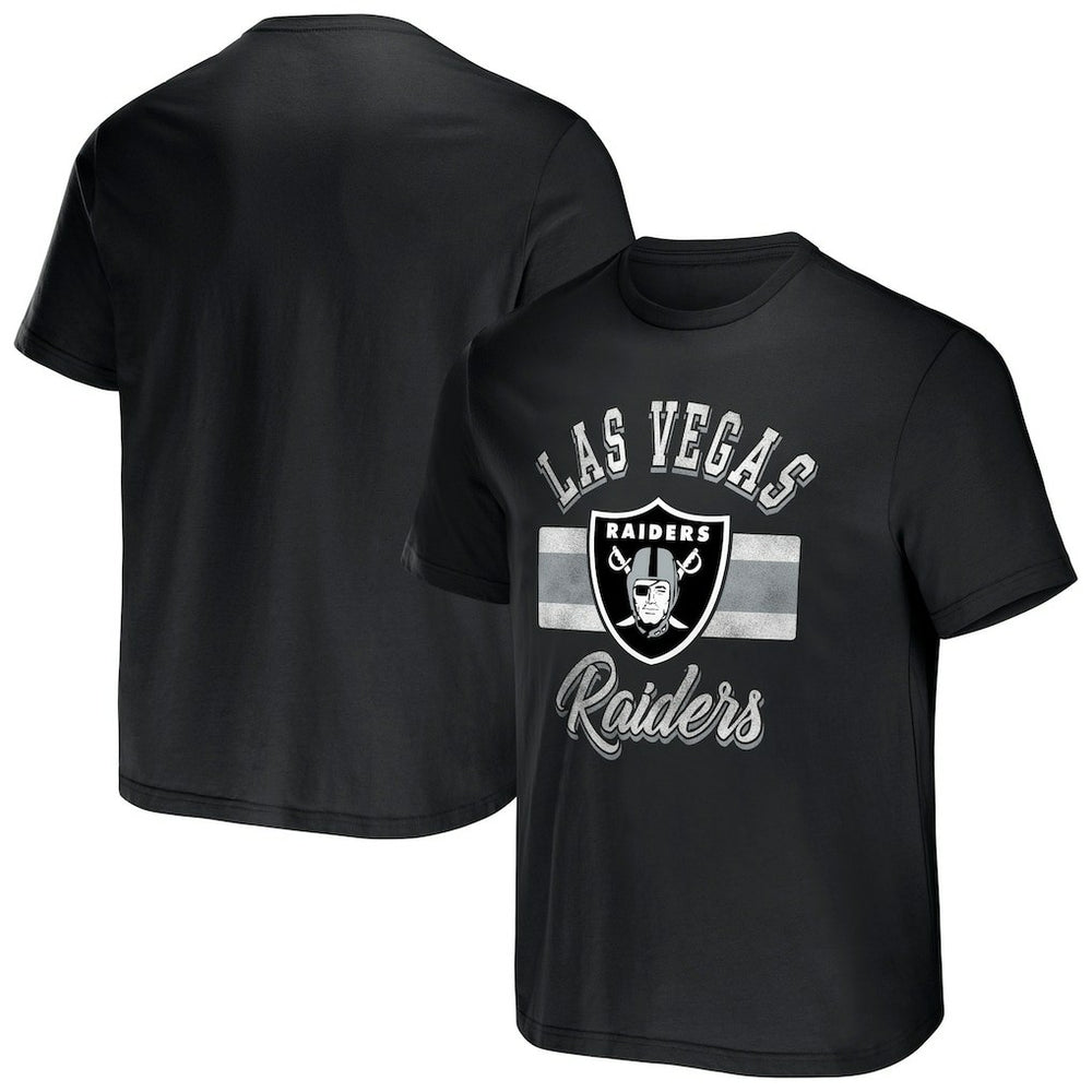Fanatics Las Vegas Raiders NFL x Darius Rucker Collection Stripe T-Shirt Black
