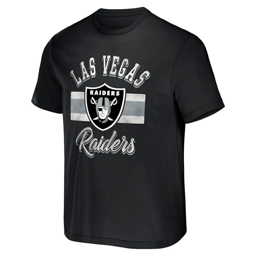 Fanatics Las Vegas Raiders NFL x Darius Rucker Collection Stripe T-Shirt Black