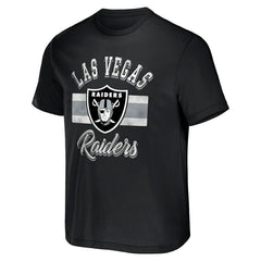 Fanatics Las Vegas Raiders NFL x Darius Rucker Collection Stripe T-Shirt Black