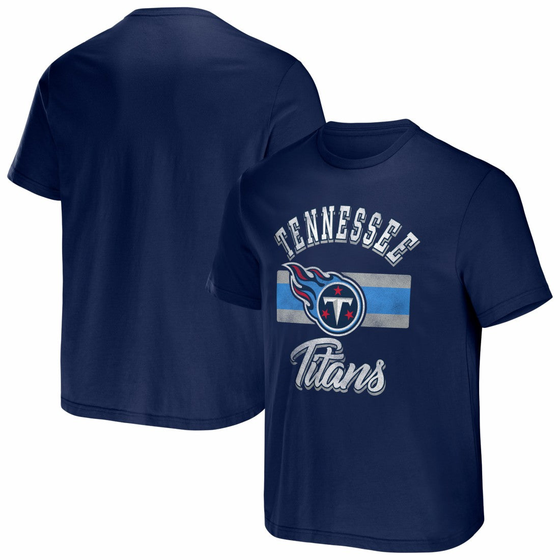 Fanatics Tennessee Titans NFL x Darius Rucker Collection Stripe T-Shirt Navy