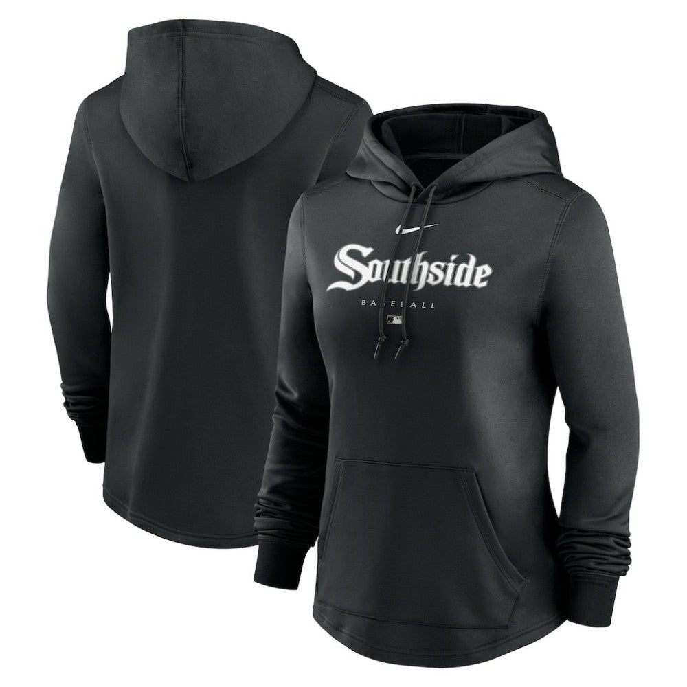 Chicago White Sox Nike Women's City Connect Pregame Performance Pullover Hoodie - Black - Nike Lifestyle