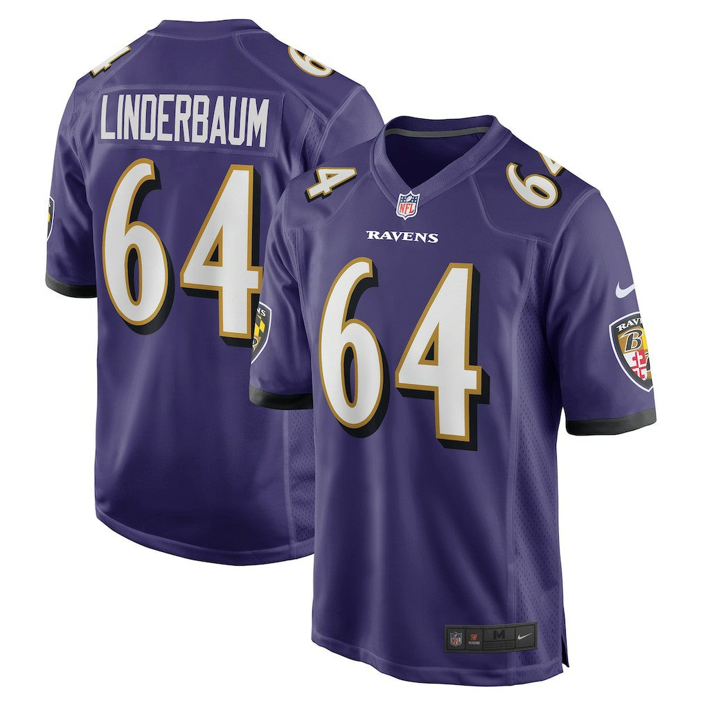 Nike Tyler Linderbaum Baltimore Ravens Player Game Jersey Purple