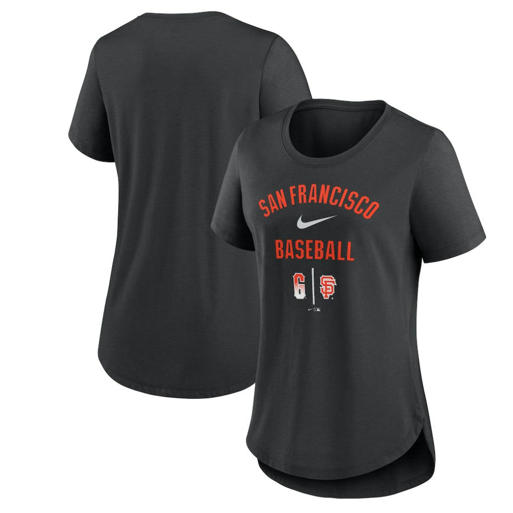 San Francisco Giants Nike Women's City Connect Tri-Blend T-Shirt - Black - Nike on Sale