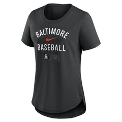 Baltimore Orioles Nike Women's City Connect Tri-Blend T-Shirt - Black - Nike Sale