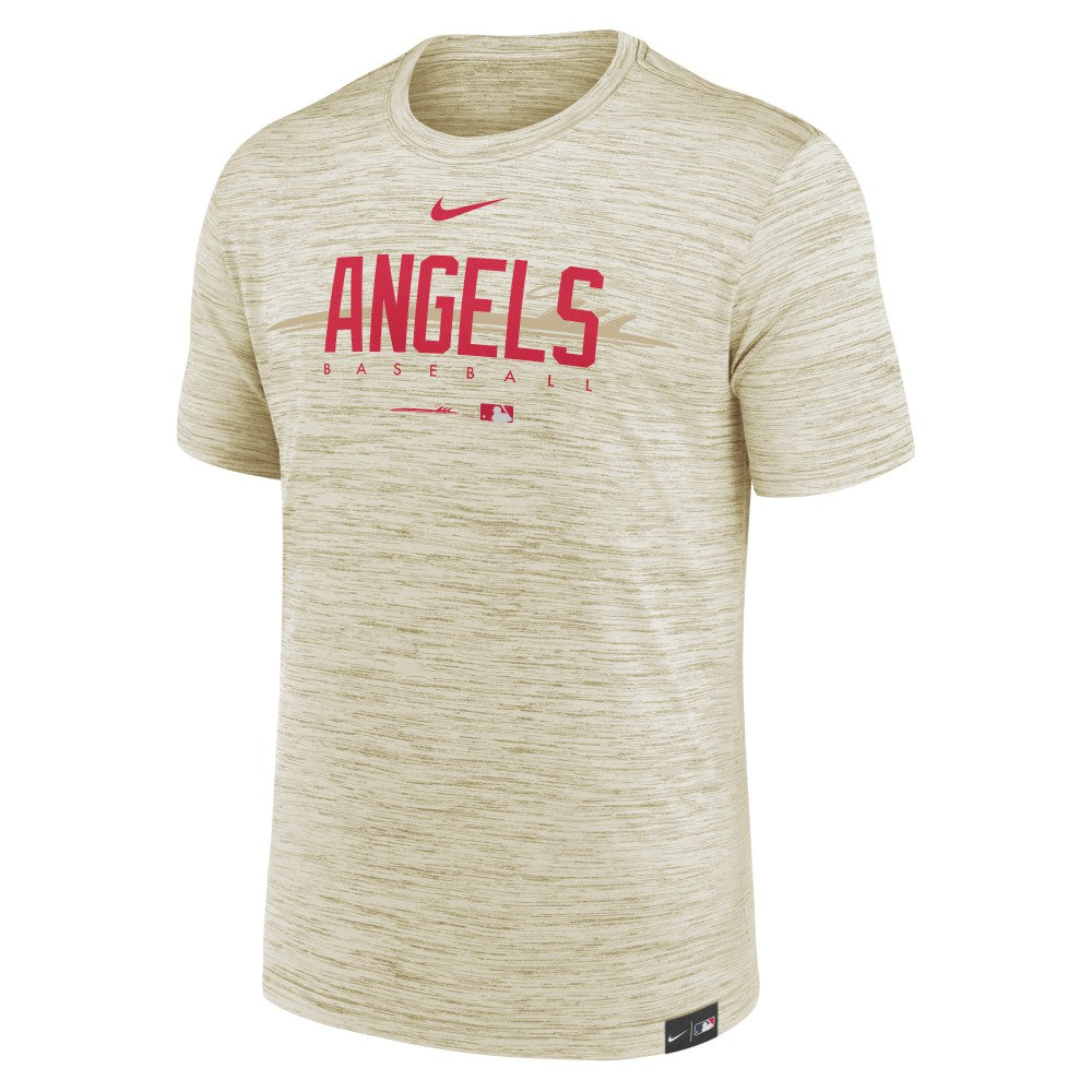 Los Angeles Angels Nike City Connect Velocity Practice Performance T-Shirt - Cream - Nike Discount
