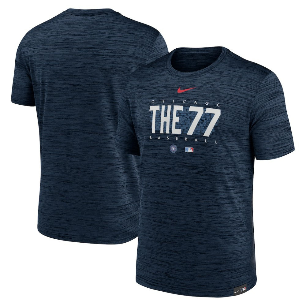 Chicago Cubs Nike City Connect Velocity Practice Performance T-Shirt - Navy - Nike Discount