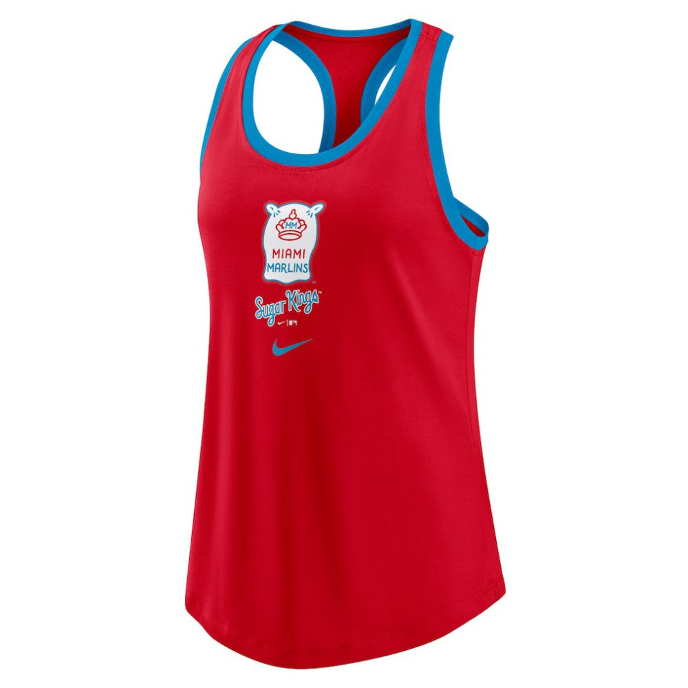 Miami Marlins Nike Women's City Connect Tri-Blend Tank Top - Red - Nike Lifestyle