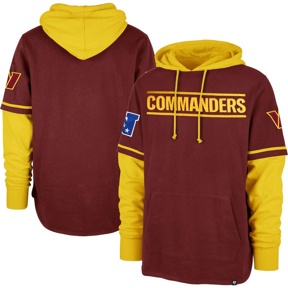47 brand Washington Commanders '47 Shortstop Pullover Hoodie Burgundy