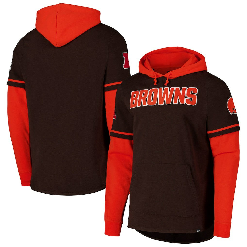 47 brand Cleveland Browns '47 Shortstop Pullover Hoodie Brown