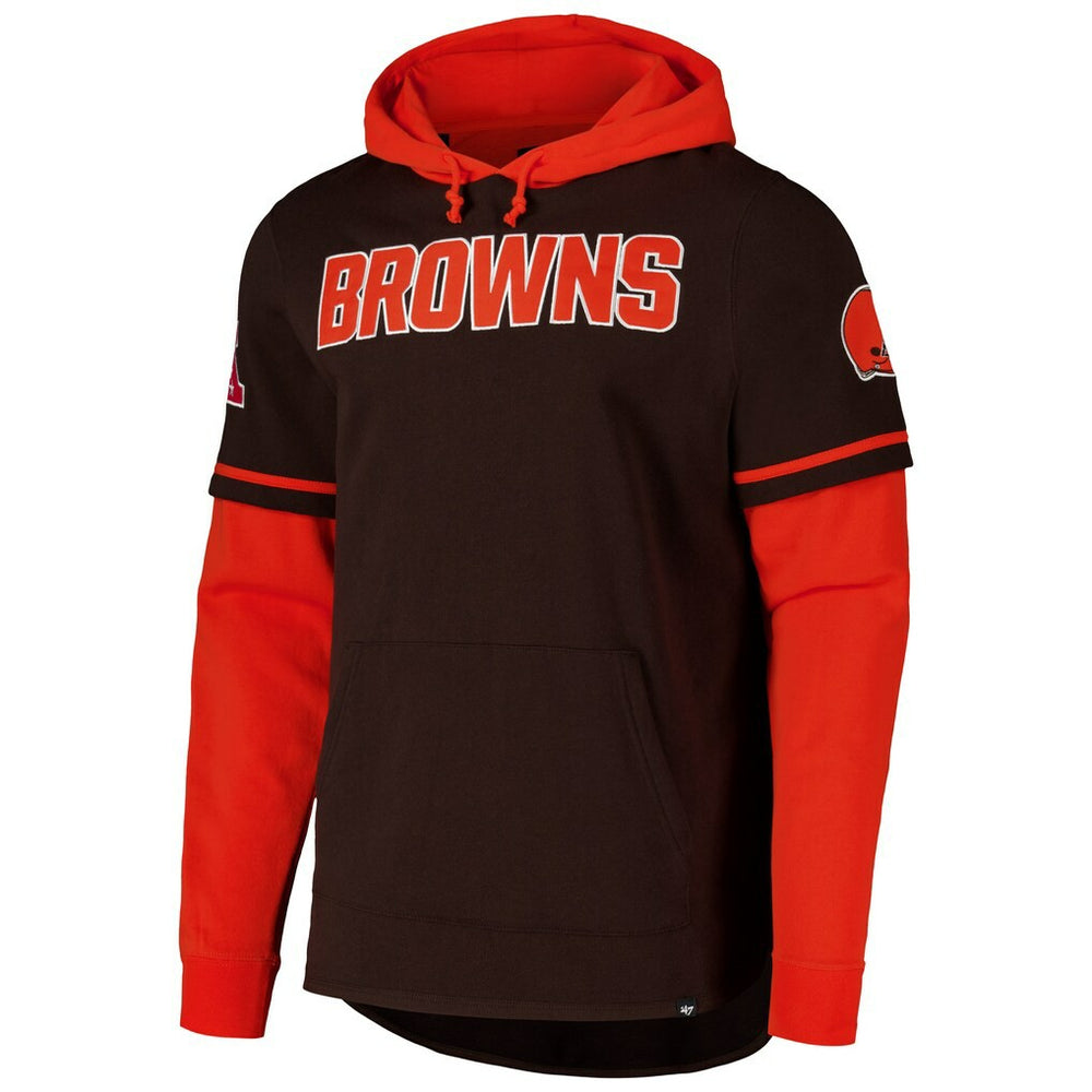 47 brand Cleveland Browns '47 Shortstop Pullover Hoodie Brown