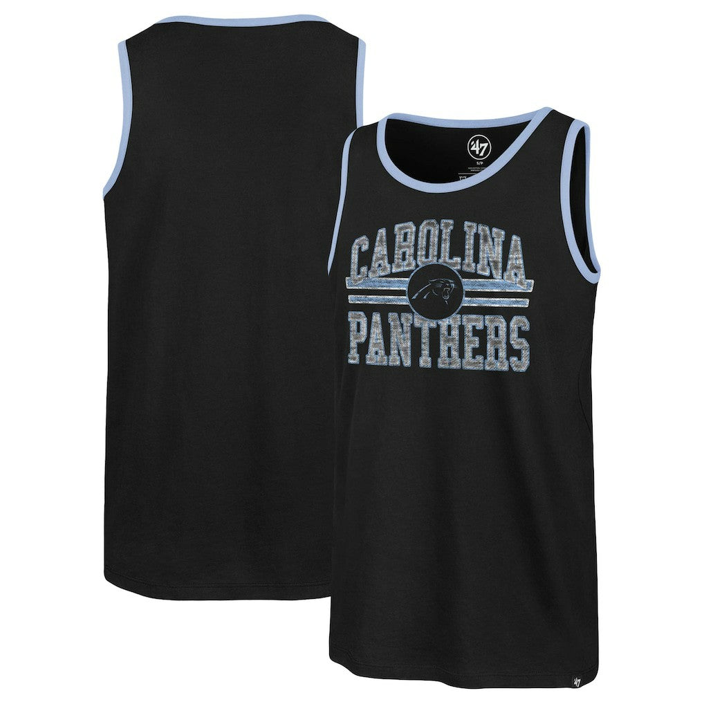 47 brand Carolina Panthers '47 Winger Franklin Tank Top Black
