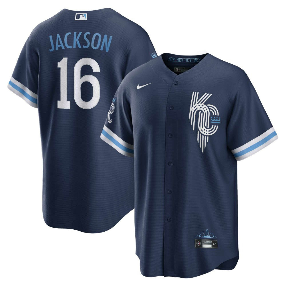 Bo Jackson Kansas City Royals Nike City Connect Replica Player Jersey - Navy - Nike Sale