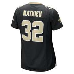 Nike Tyrann Mathieu New Orleans Saints Women's Player Jersey Black