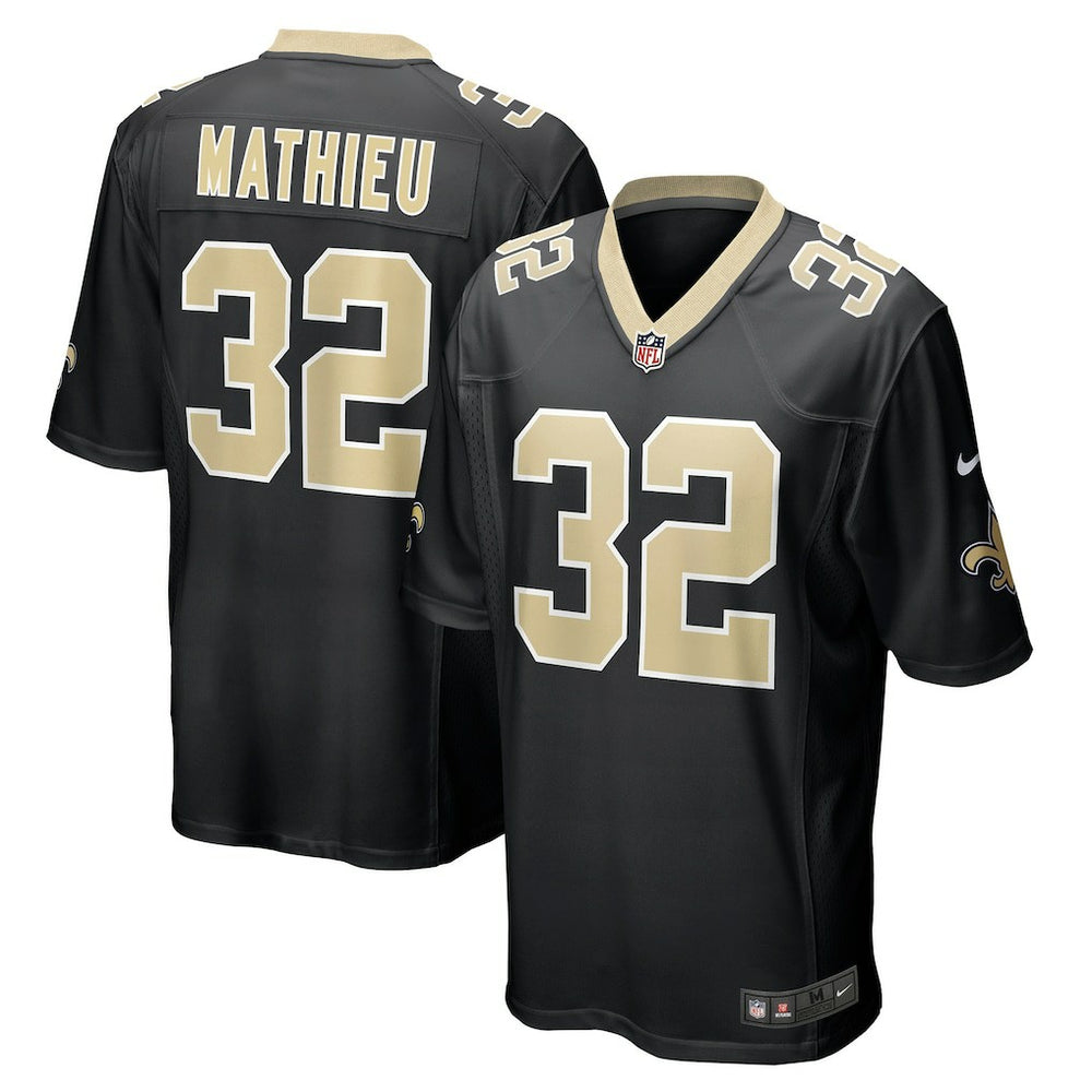 Nike Tyrann Mathieu New Orleans Saints Game Jersey Black