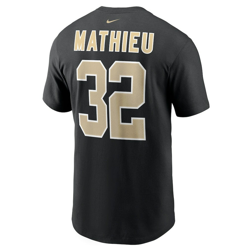 Nike Tyrann Mathieu New Orleans Saints Player Name & Number T-Shirt Black
